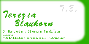 terezia blauhorn business card